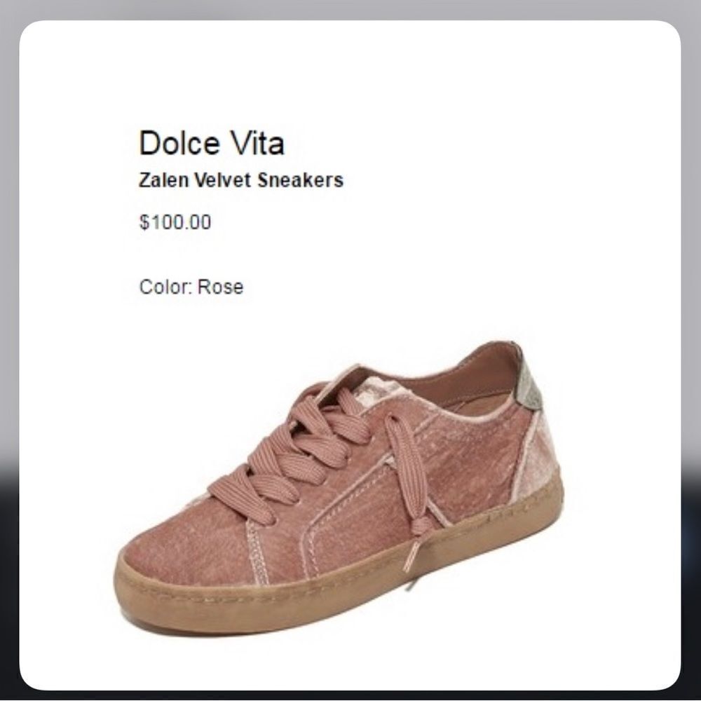 Dolce Vita Zalen Pink Velvet Slip On Sneakers- Size 9.5